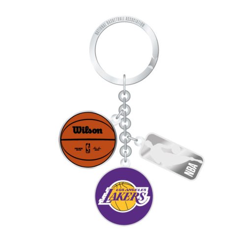 Los Angeles Lakers Charm Keychain Keyring