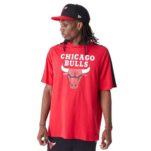 New Era Chicago Bulls Colour Block Oversized Tee   2XL