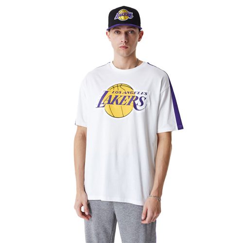 New Era Los Angeles Lakers Colour Block Oversized T-Shirt  2XL