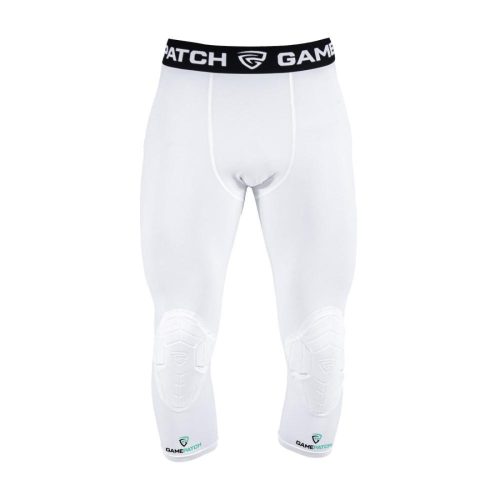 Gamepatch 3/4 Tights with Knee Padding White-XXL